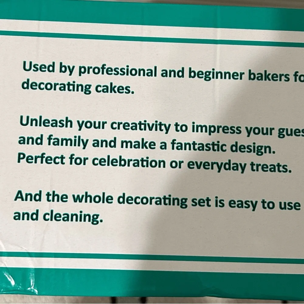 Cake Decorating Kit with Turntable - White